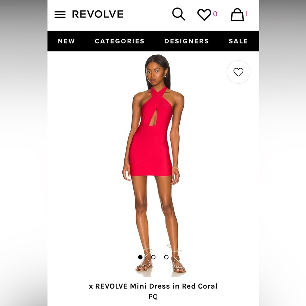 Never worn with tags, mini dress from revolve, perfect condition, good as new